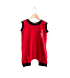 SRIRACHA SHORT ROMPER (2-3T)